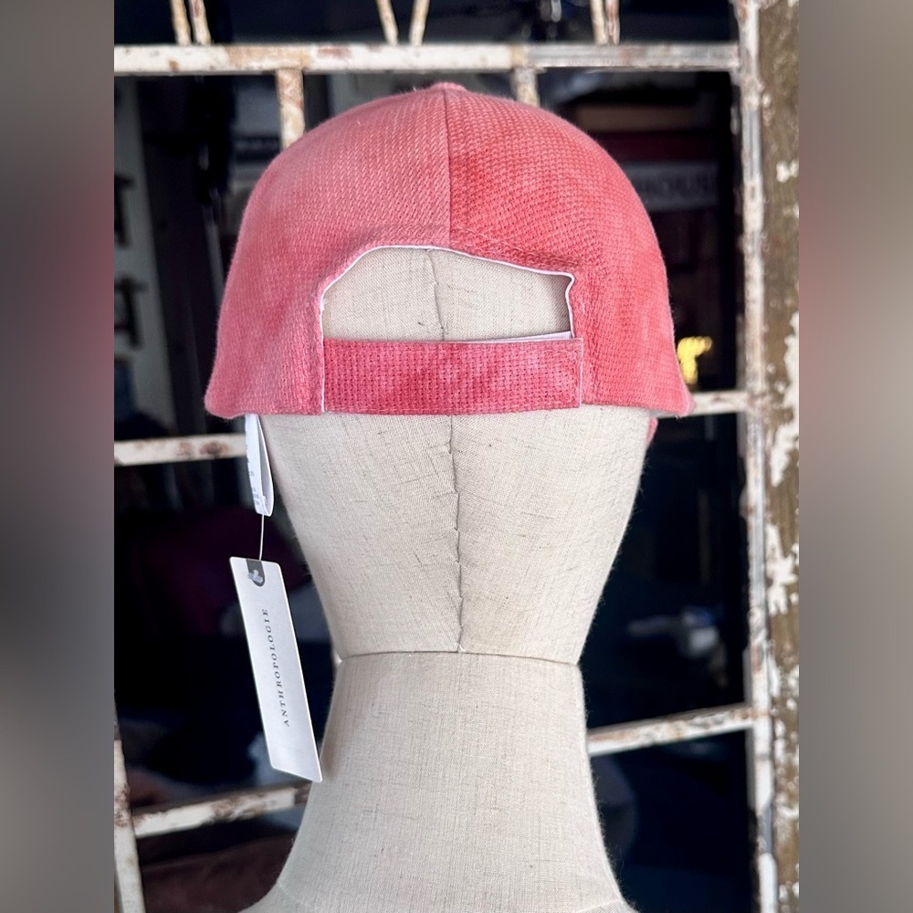 By Anthropologie Pink/Rose Tie-Dye Baseball Cap Hat | NWT | One Size - Picture 5 of 6